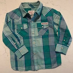 Lucky Brand Boys Button Down Collared Shirt. *Brand New w/ tag